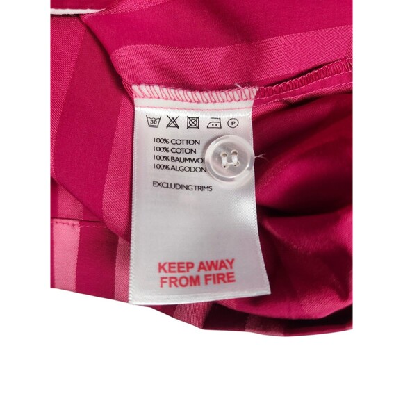 DEREK ROSE London PYJAMA Set Womens Size LARGE PINK Striped Cotton NWT MSRP $345 - Picture 9 of 9